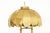 Mid-Century Modern Mid-Century Hollywood Regency Gilt Metal Table Lamp with Scalloped Dome Shade For Sale - Image 3 of 11