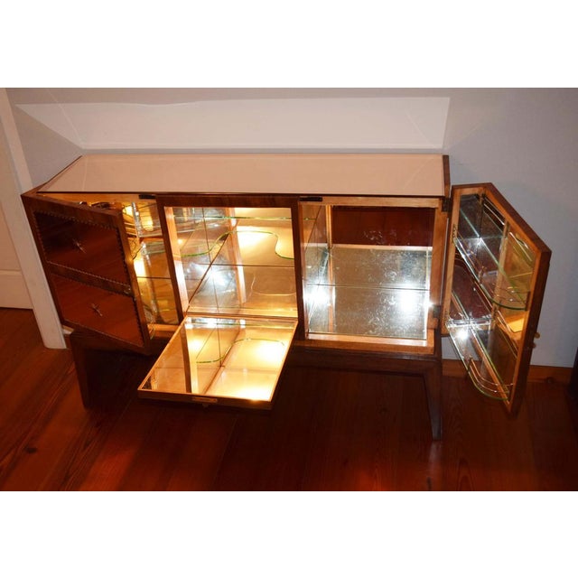 Brown Art Deco Italian Bar, 1930s For Sale - Image 8 of 14