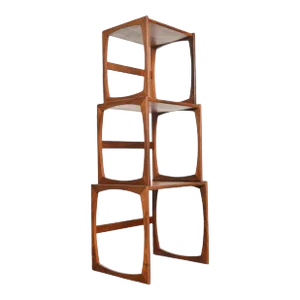 Set of 3 G Plan Quadrille Nesting Tables in Teak