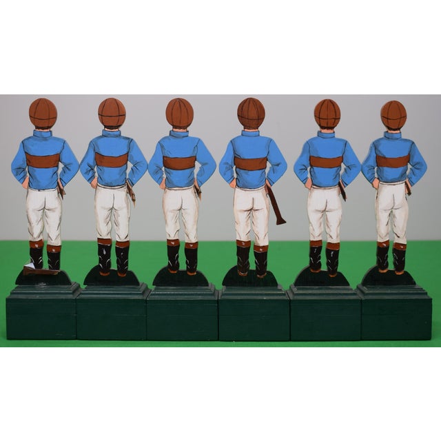 Jockey Sz: 8 1/4"H Base: 10 1/2"H x 3"W x 2"D *5 of 6 w/ broken crops* Marylou Whitney (1925-2019) In 1958, C.V. married...