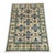 Cream and Blue Chobi Wool Rug, 3'10" X 5'4" For Sale
