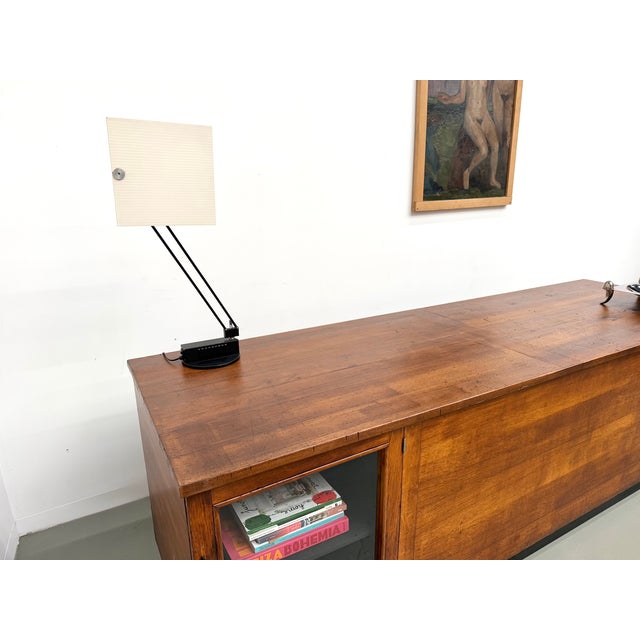 Large Vintage Oak Trade Counter, 1960s For Sale - Image 16 of 18