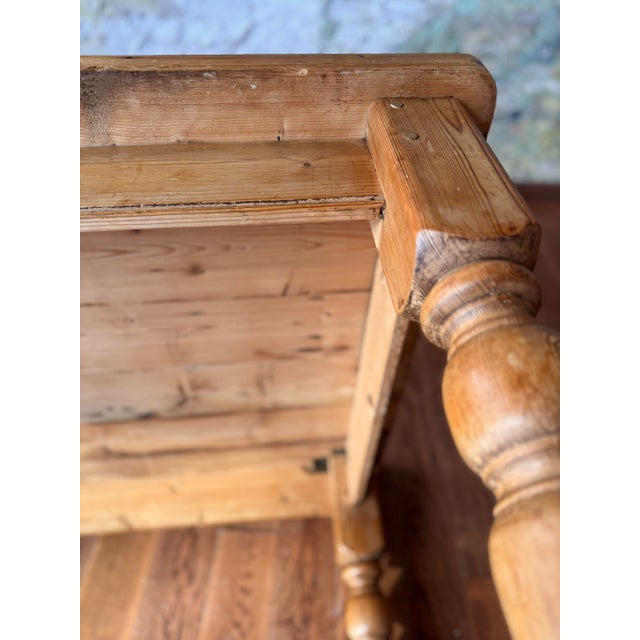 Victorian English Pine Kitchen Table, Circa 1880 For Sale - Image 11 of 12