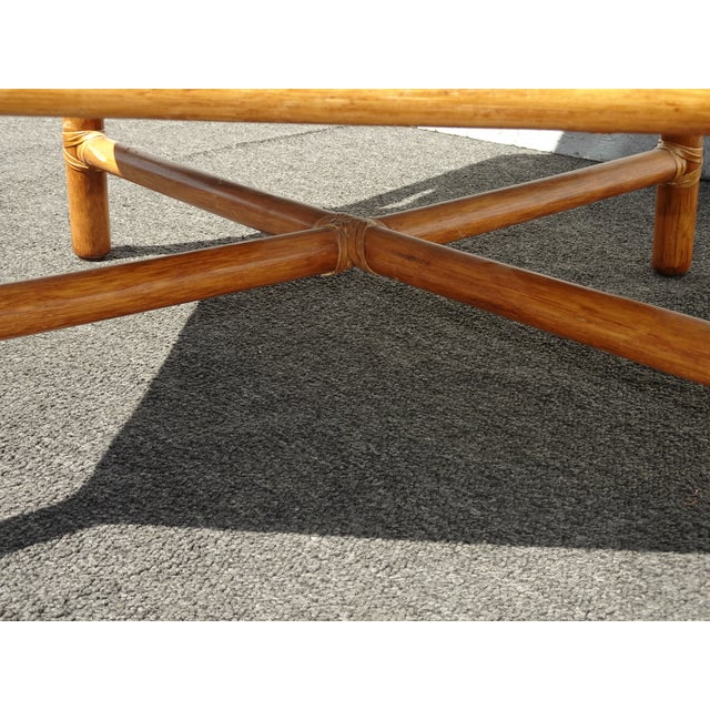 Black Pair of Vintage McGuire Bamboo Rattan Lounge Chairs Mid Century Modern For Sale - Image 8 of 10