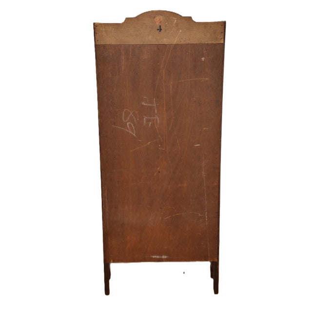 Wood Antique Edwardian Mahogany and Inlaid Open Bookcase, 1900s For Sale - Image 7 of 18
