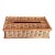 Vintage Pencil Edged Woven Tissue Box Cover For Sale