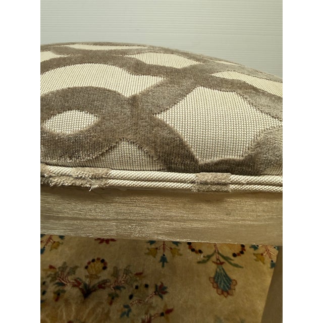 French Demi-Lune Bench Seat For Sale In San Francisco - Image 6 of 12