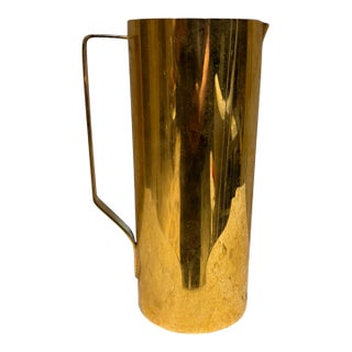 Valerio Albarello Gold Plated Pitcher Hollywood Regency For Sale