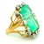 Vintage 1960s 14K Yellow Gold Colombian Emerald Diamond Cocktail Ring, 36.42 Ct For Sale - Image 14 of 16