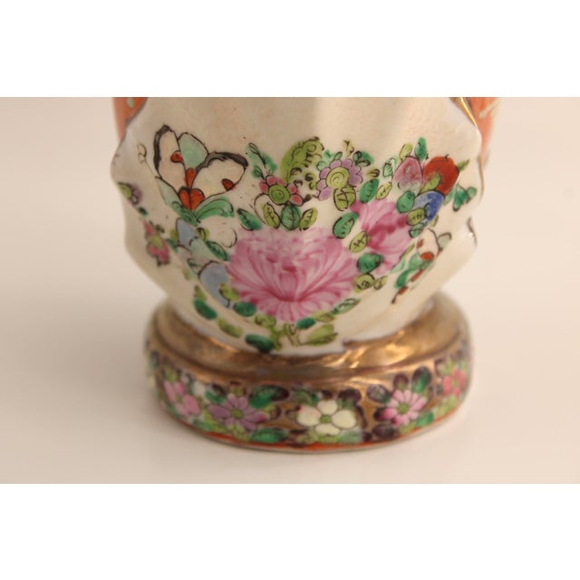 Ceramic Vintage Famille Rose Porcelain Fertility Vase, Chinese, 11.5" For Sale - Image 7 of 9