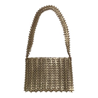 1960's Paco Rabanne Metal Disc Bag For Sale