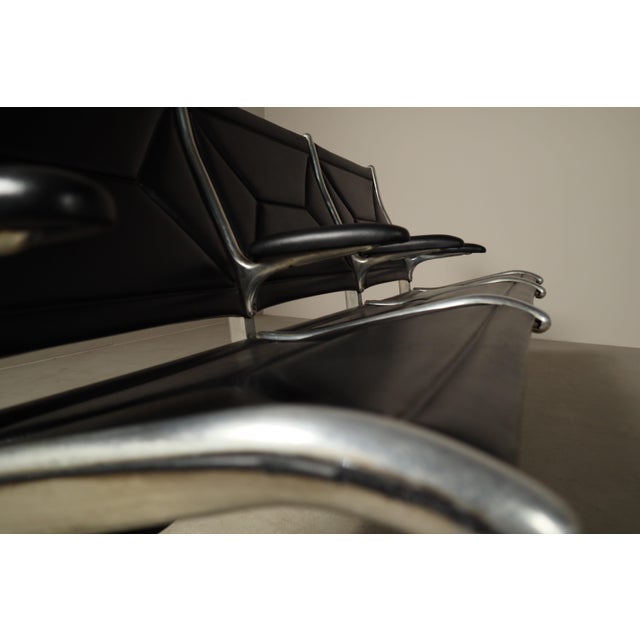 Tandem Sling Bench by Charles & Ray Eames for from Herman Miller, 1960s For Sale - Image 6 of 16