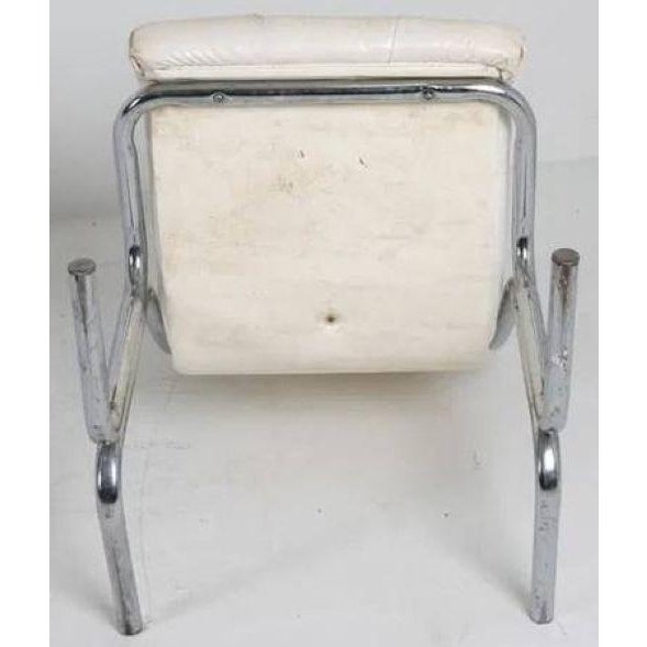 Metal Set 6 Daystrom Tufted Cantilever 1970s Dining Chairs For Sale - Image 7 of 12