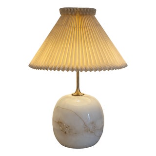 Sakura Table Lamp with Le Klint Cream Shade by Michael Bang for Holmegaard, Denmark, 1980s For Sale