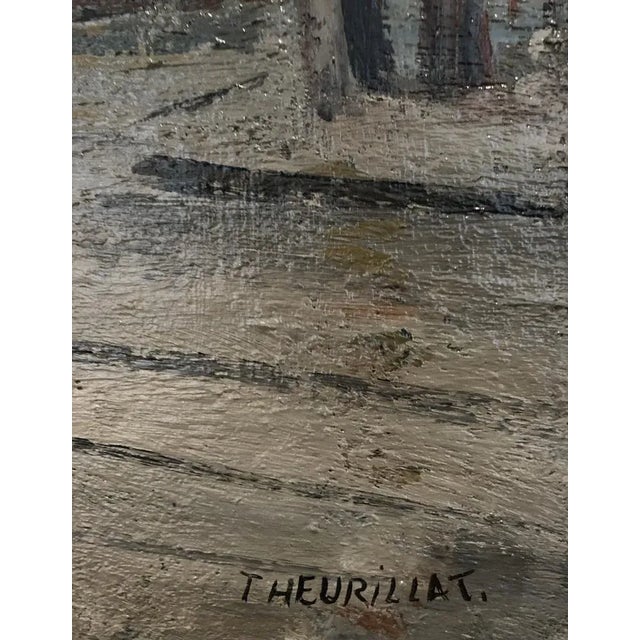 Herbert Theurillat, Carrefour de Rive un jour de pluie, Genève, 1920, Oil on Canvas, Framed For Sale - Image 3 of 13