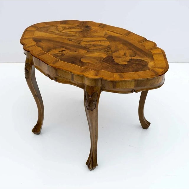 Baroque Baroque Style Walnut Coffee Table, Italy, 1920s For Sale - Image 3 of 9