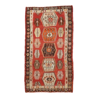 Mid 20th Century Vintage Turkish Kilim Rug For Sale