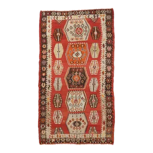 Mid 20th Century Vintage Turkish Kilim Rug