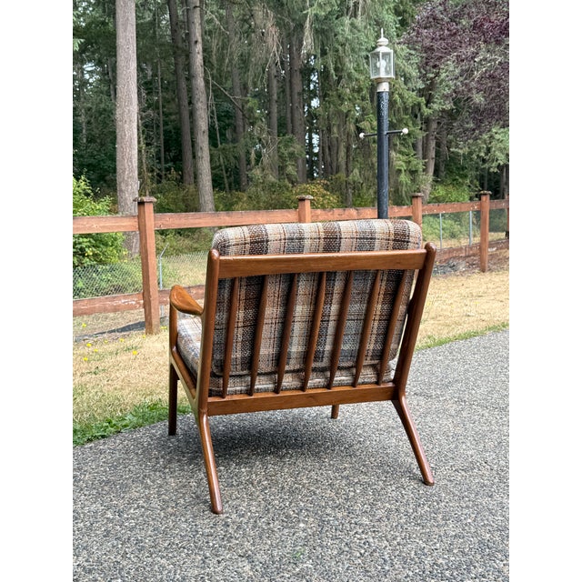 Wood Mid Century Modern Attributed to Adrian Pearsall Model 2315-C Armchair for Craft Associates For Sale - Image 7 of 7