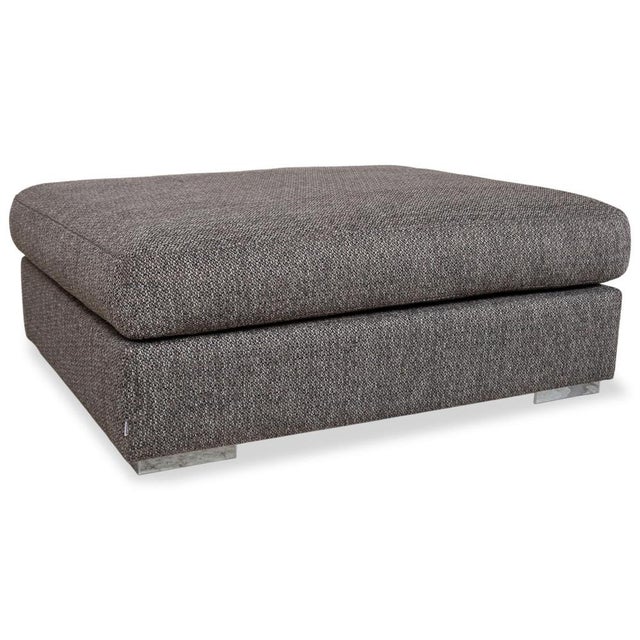 Cenova Set Fabric Corner Sofa and Ottoman in Grey by BoConcept, Set of 2 For Sale - Image 5 of 18