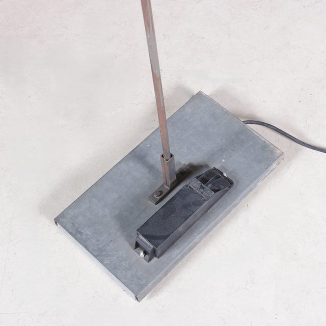 Vintage Belgian Brutalist Floor Lamp in Stone and Metal by Gerard Kuijpers, 1990s For Sale - Image 12 of 15