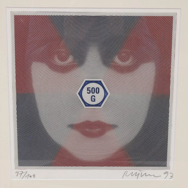 Mid-Century Modern German Art Book and Silk Screen Set by Roger Pfund for Teunen & Teune, 1993, Set of 2 For Sale - Image 3 of 12