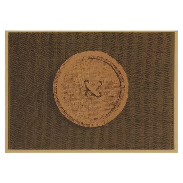 Domenico Gnoli, Button, Original Lithograph, 1966 For Sale