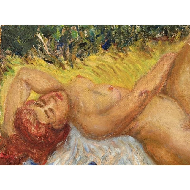 1960s Gerhard Gyllenhammar, Female Nude, Sweden, 1962, Oil Painting For Sale - Image 5 of 7