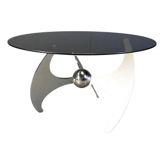 Adjustable Helix Dining Table from Luciano Campanini, 1970s For Sale