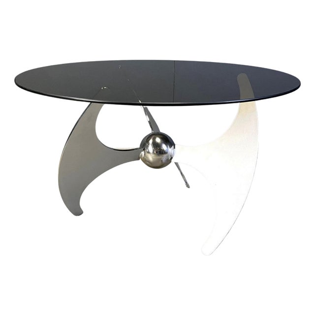 Adjustable Helix Dining Table from Luciano Campanini, 1970s For Sale