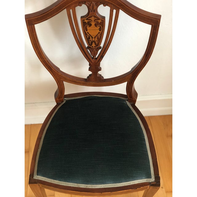 Pair of Antique Mahogany Hepplewhite Revival Chairs Denmark 1900s For Sale - Image 10 of 18