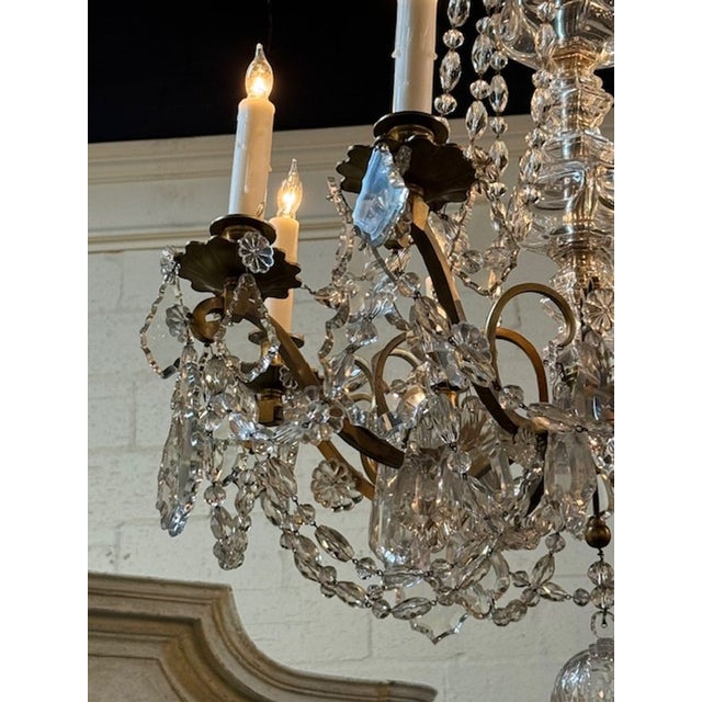 19th Century French Baccarat Manner Chandelier For Sale In Dallas - Image 6 of 8
