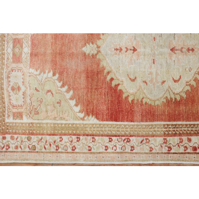 Vintage Zabihi Collection Soft Red Turkish Rug - 3'1" x 5' For Sale - Image 4 of 8
