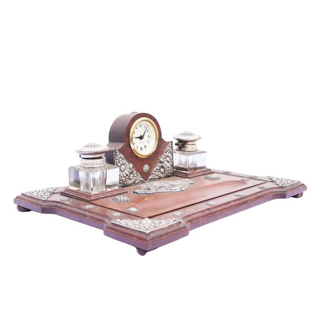 Sterling Silver Inkwell, 19th Century, Set of 3 For Sale - Image 4 of 14