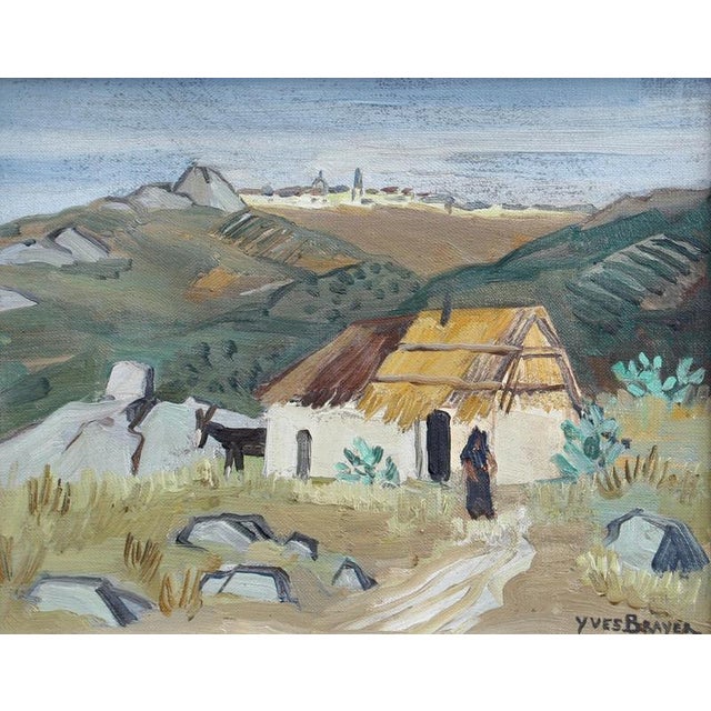 Sicilian farmhouse', oil on canvas, by yves brayer (circa 1950s). A dedicated lover of mediterranean countries and their...