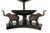 1980s Sculptural Palm Beach Regency 3-Tier Monkey & Elephant Centerpiece Server For Sale - Image 9 of 9