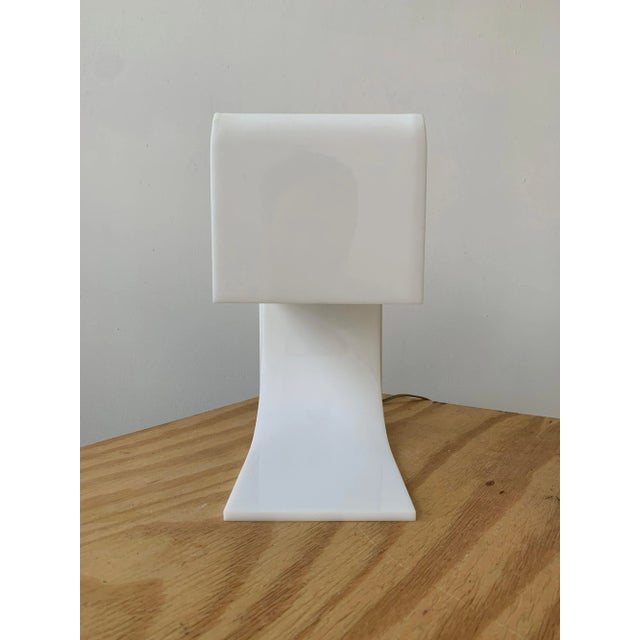 Vintage Molded White Plexiglass Lamp Designed by Neal Small, Circa 1965 For Sale In New York - Image 6 of 11