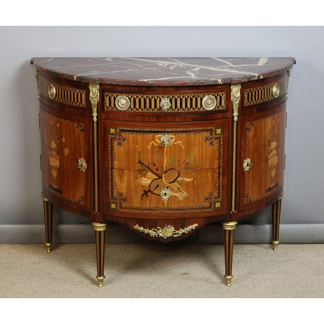Louis XVI Commode, 1800s For Sale - Image 12 of 14