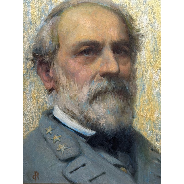 Attributed to Daniel Robbins (American, Contemporary) Oil Portrait Study of General-in-Chief Robert E. Lee, Commander of...