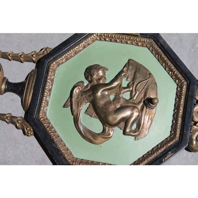 Neoclassical E.F. Caldwell Large C. 1913 Patinated Bronze Sconces - A Pair For Sale In Miami - Image 6 of 13