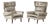 Svend Skipper High Back Lounge Chairs in Barbara Barry Couture Fabric For Sale