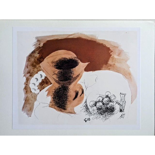 1960s Georges Braque, Still Life, Plate Signed Phototype, 1962 For Sale - Image 5 of 6