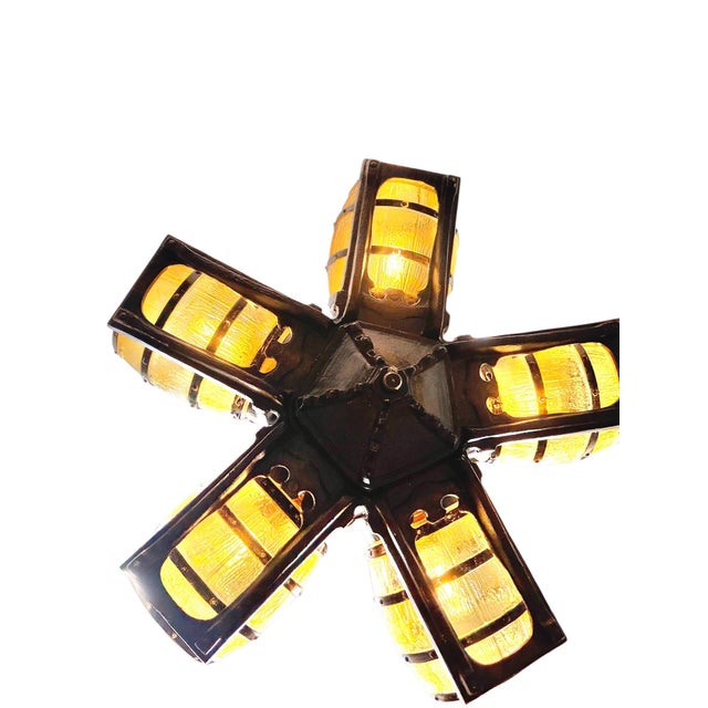 Custom Replication of 1930s Tavern Keg and Barrel Chandelier by Gill Glass for Wine Cellars and Taverns For Sale - Image 14 of 16