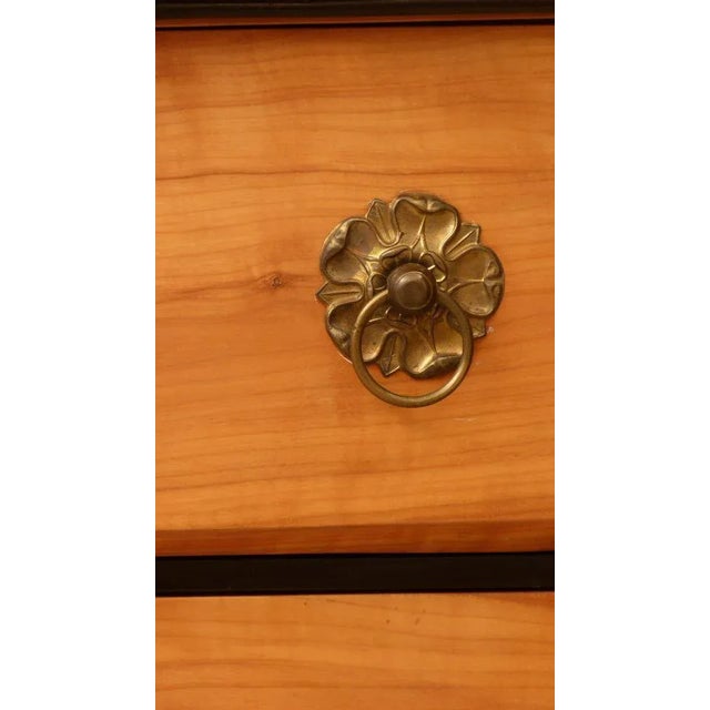 Biedermeier Cherry Chest of Drawers, 1850s For Sale - Image 4 of 13