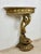 1950s Italian Giltwood Demi-Lune Table with Marble Top, 1950 For Sale - Image 5 of 9