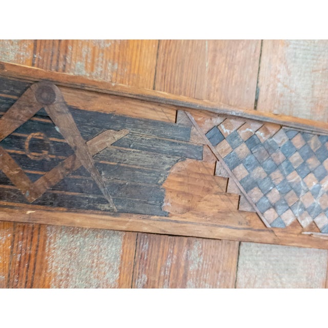 Early 20th Century American Folk Art Masonic Picture Frame For Sale - Image 9 of 16