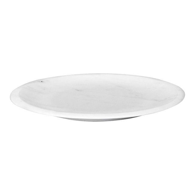 Modern Handcrafted Small Plate in Italian Marble by Ivan Colominas For Sale