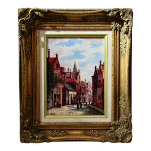 Henry Ramirez European Cityscape #5 C.1990 Painting