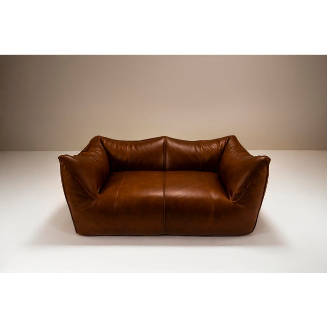 Mario Bellini Two-Seater Sofa in Leather by Mario Bellini for B&B Italia For Sale - Image 4 of 13