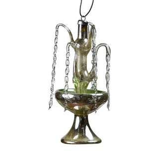 German Christmas Blown Glass Fountain For Sale